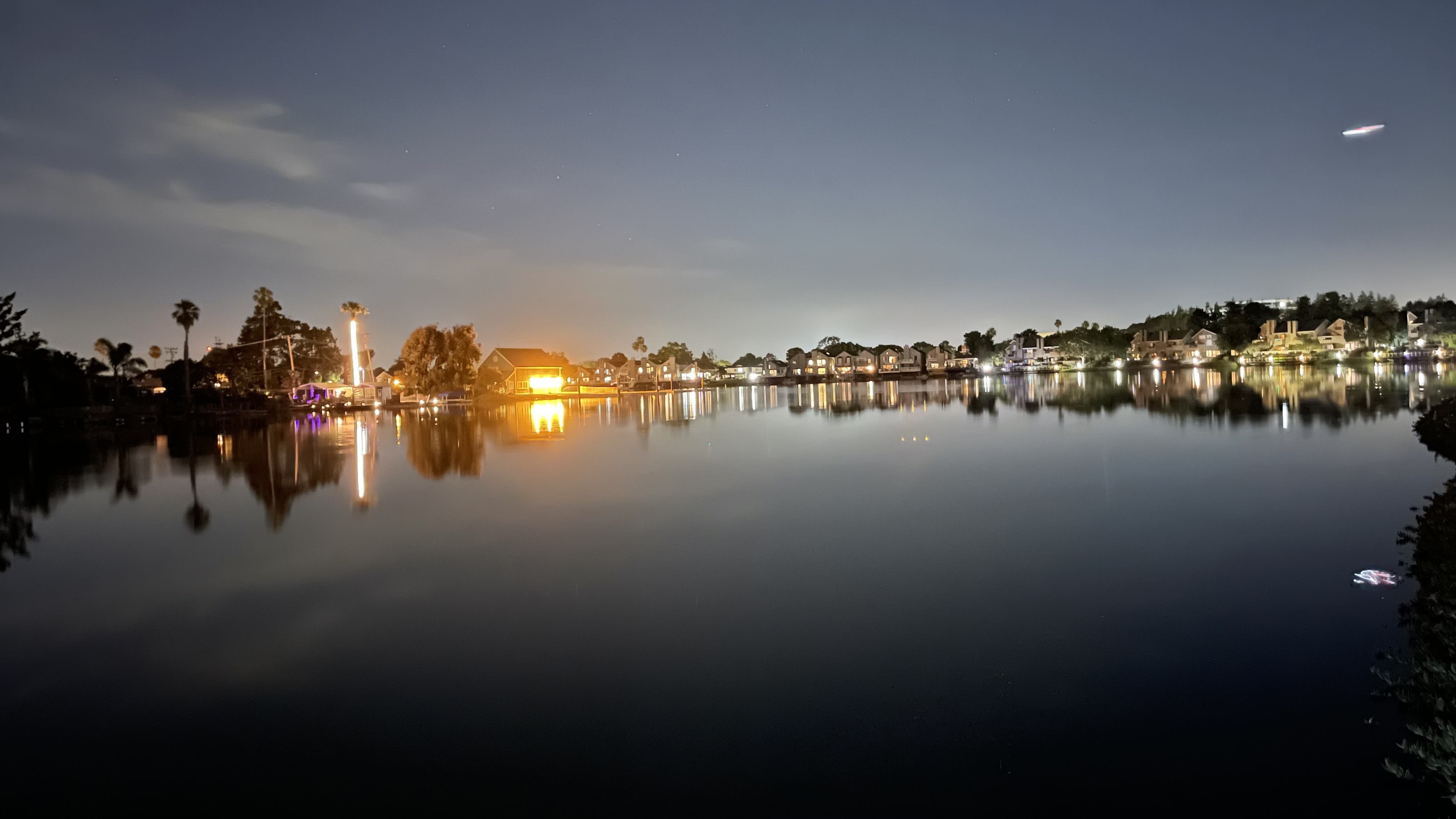 A prestine night view for productive night jog